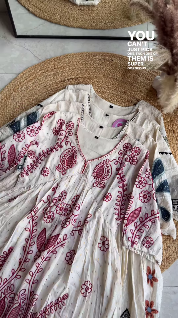 ✨ Boho Chic Embroidered Cotton Dresses – Timeless Elegance ✨ - Image 3