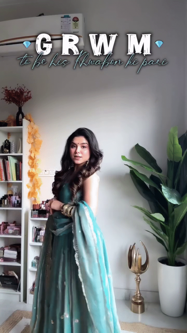💎Teal Blue Embroidered Anarkali Set 💎 - Image 5
