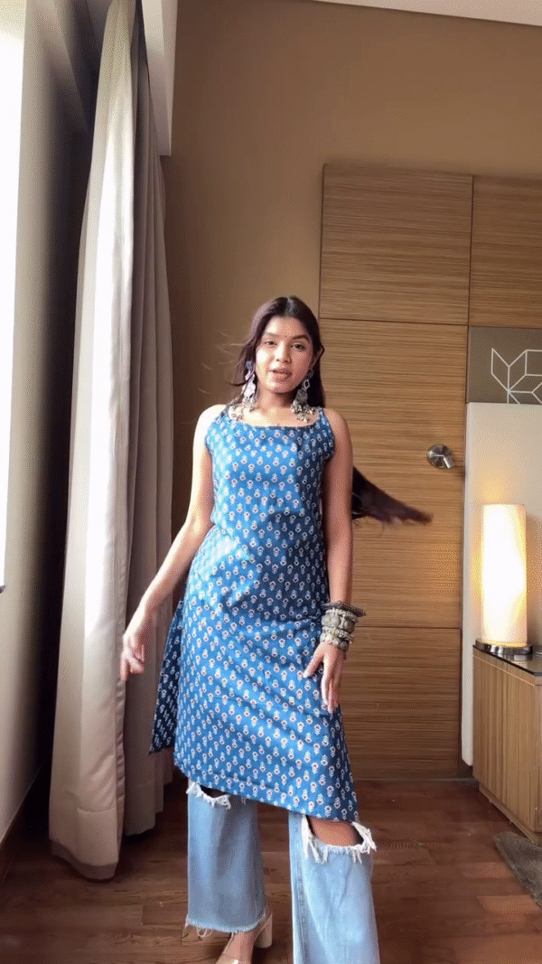 Elegant Fusion Cotton Tops for Women 🌼 | Stylish Printed Kurti Tops in Multiple Colors & Designs ✨ | Perfect for Everyday Chic & Festive Vibes 💃 - Image 12