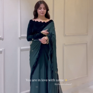 ✨ Enchanting Velvet Elegance Saree ✨