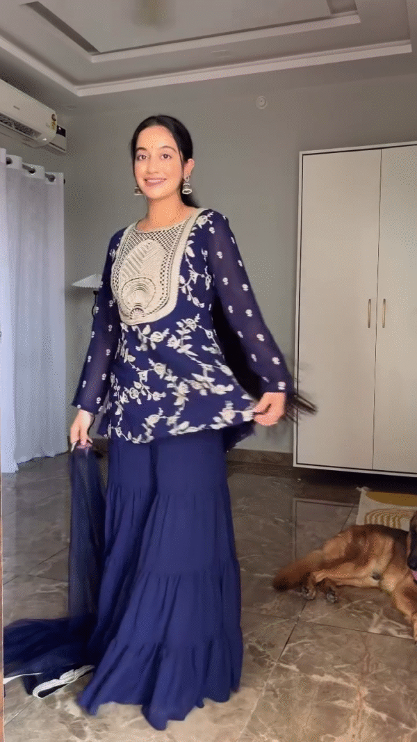 ✨ Glamour Threads Festive Sharara & Kurta Set Collection – Where Grace Meets Glow! 💫 - Image 4