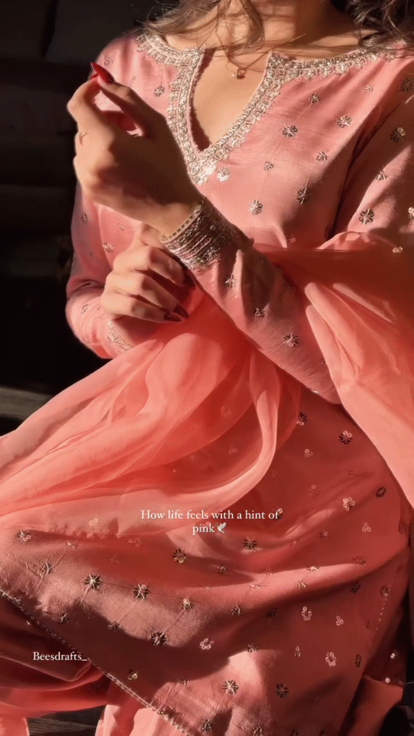 🌸 Blush Radiance Mirror Work Suit Set – A Touch of Grace in Every Shade! 🌸 - Image 3