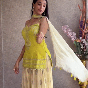 ✨ Sunshine Glow Sharara Set ☀️ | Elegant Festive Ensemble for Radiant You ✨