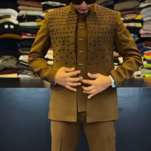 Designer Embroidered Indo-Western Suit for Men | Royal Party & Wedding Wear (XXS–XXL)