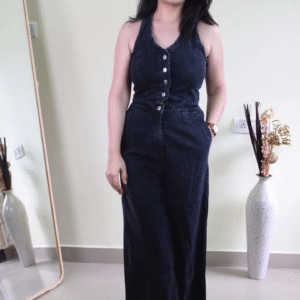 Stylish Denim Jumpsuit for Women | Trendy Wide-Leg Fit (XXS–XXL)