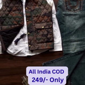 Elite Camouflage Quilted Jacket Combo – Rugged Style Meets Urban Class 💪✨