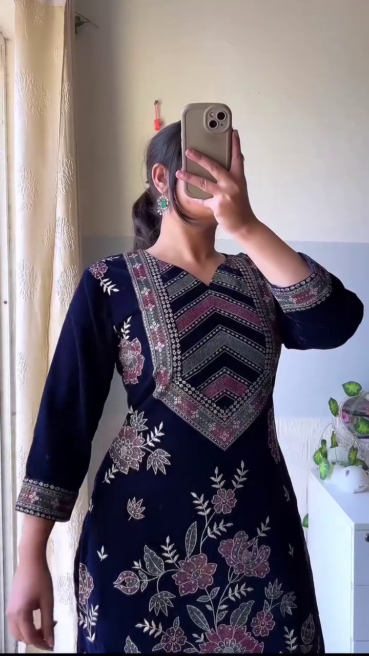 VelvetBreeze Royal Winter Kurti Edition - Image 14