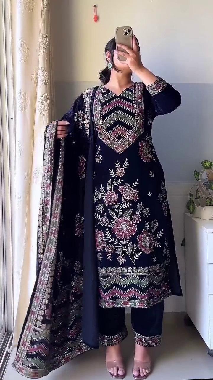 VelvetBreeze Royal Winter Kurti Edition - Image 13