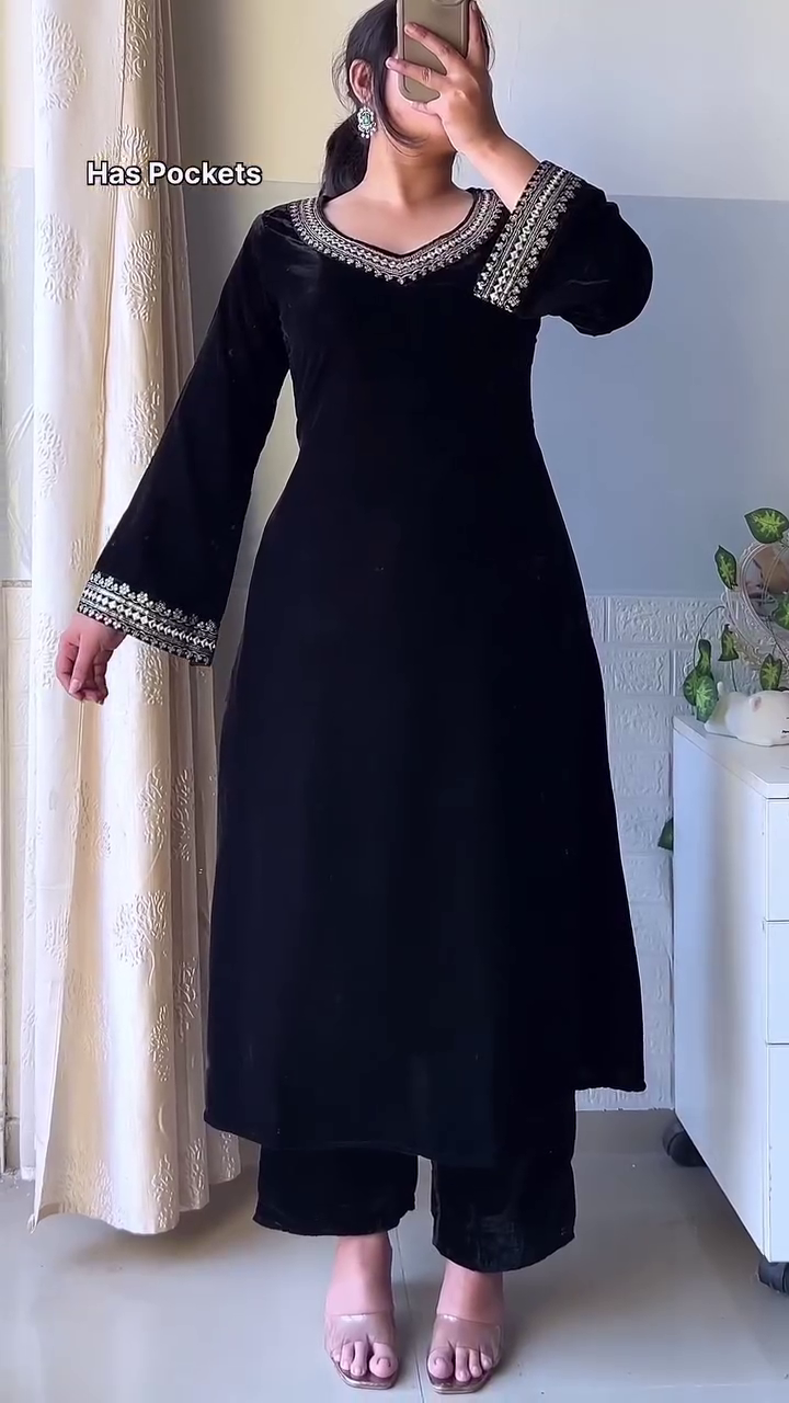 VelvetBreeze Royal Winter Kurti Edition - Image 9