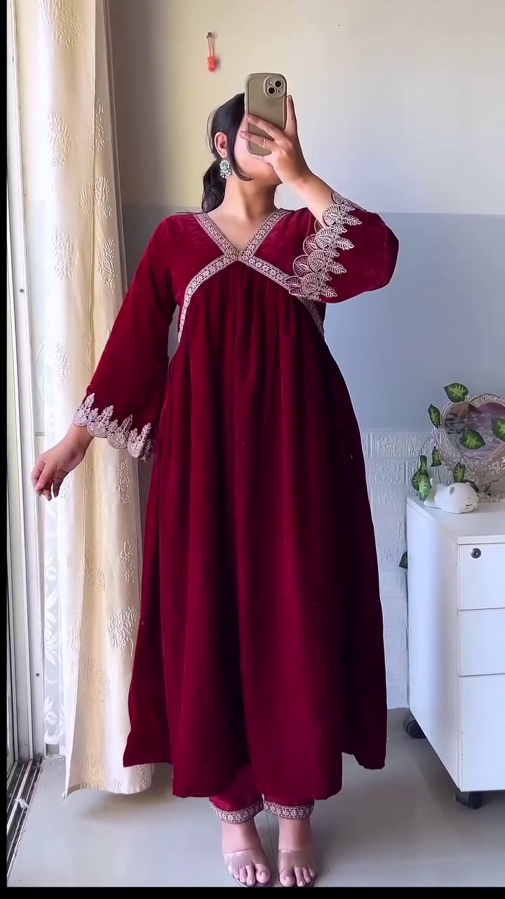 VelvetBreeze Royal Winter Kurti Edition - Image 6