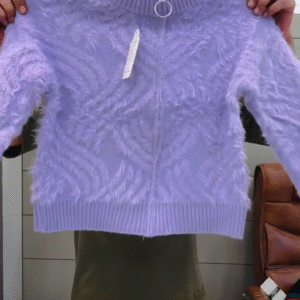 ✨ CozyFluff Zip-Neck Winter Sweater – Ultra Soft Fur-Knit Warm Wear ✨