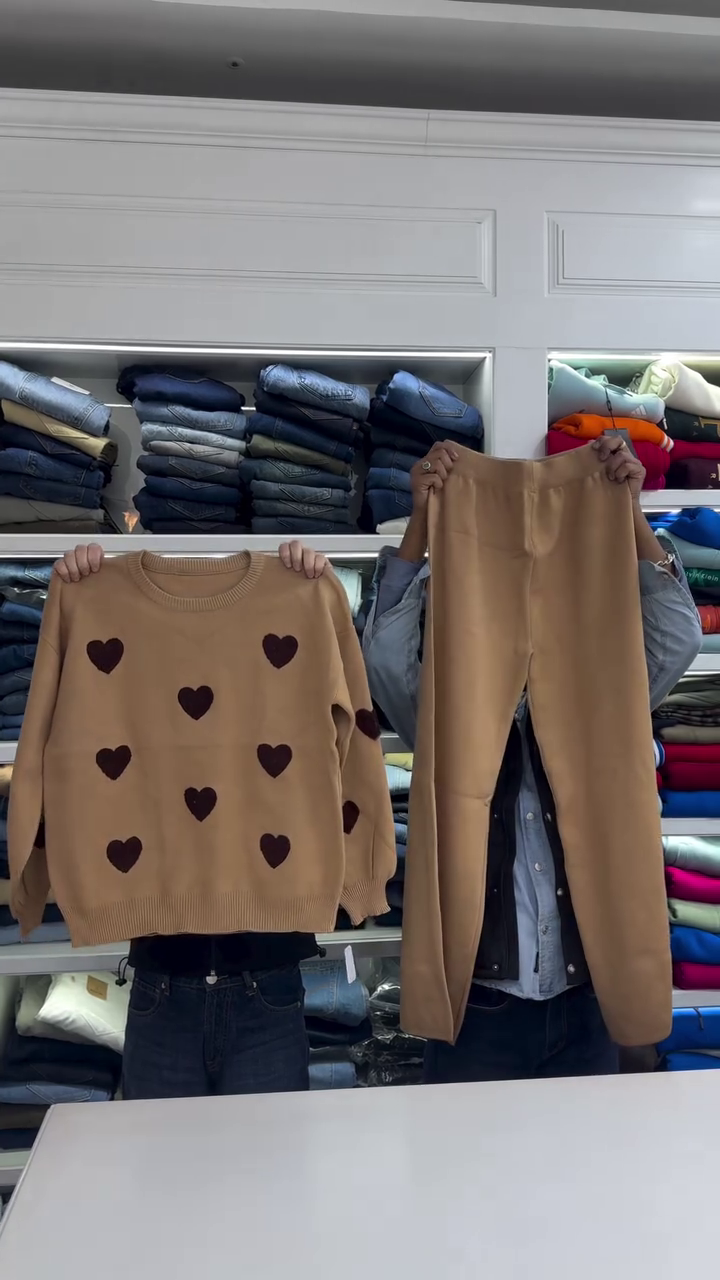 π€ Heartfelt Cozy Knit Co-Ord Set β Sweet, Soft & Effortlessly Stylish π€ - Image 3