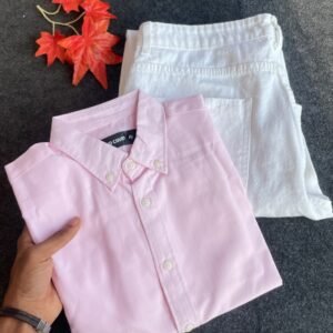 👔 Men’s Pink Smart Slim Fit Formal Shirt & Trouser Combo – Sharp, Stylish & Effortless Elegance 👔