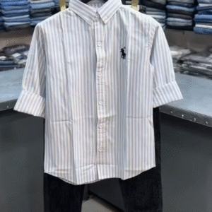 🇺🇸 U.S. Polo Assn. Men’s Striped Cotton Casual Shirt with Jeans – Regular Fit, Timeless Style 🇺🇸