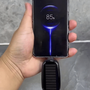 ☀️ Mini Portable Solar Power Bank – Keychain-Sized Emergency Charger ☀️