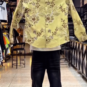 Floral Luxe Statement Shirt – Art You Can Wear 🌺✨