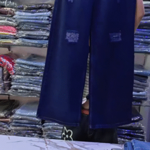 👖✨ Urban Flow Wide-Leg Denim – Trendy Distressed Palazzo Jeans (XXS to XXL) ✨👖