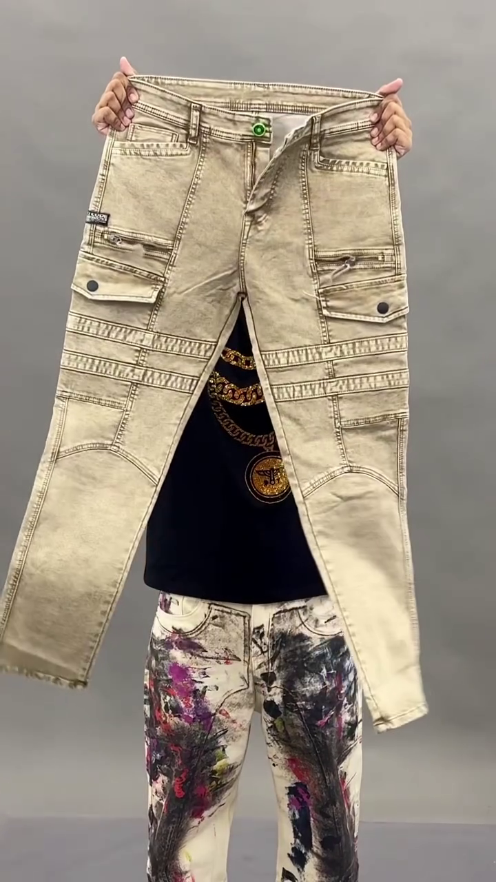 🔥 Urban Edge Grey Cargo Denim Jeans – Multi-Pocket Street Style | Multiple Designs & Washes | XXS–XXL 👖 - Image 3