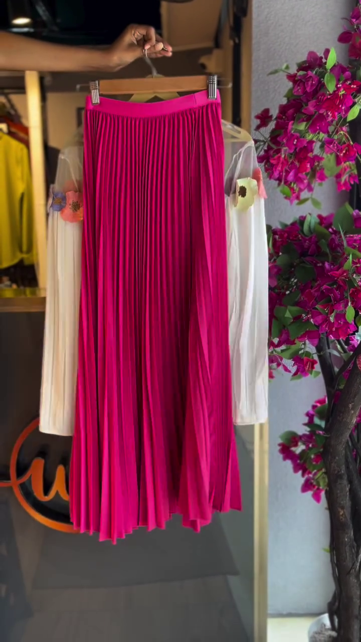 🌸 Bloom Grace Floral Sheer Top & Pleated Skirt Co-Ord Set – Elegant Party Wear | Multiple Colors & Designs | XXS–XXL 💖 - Image 3