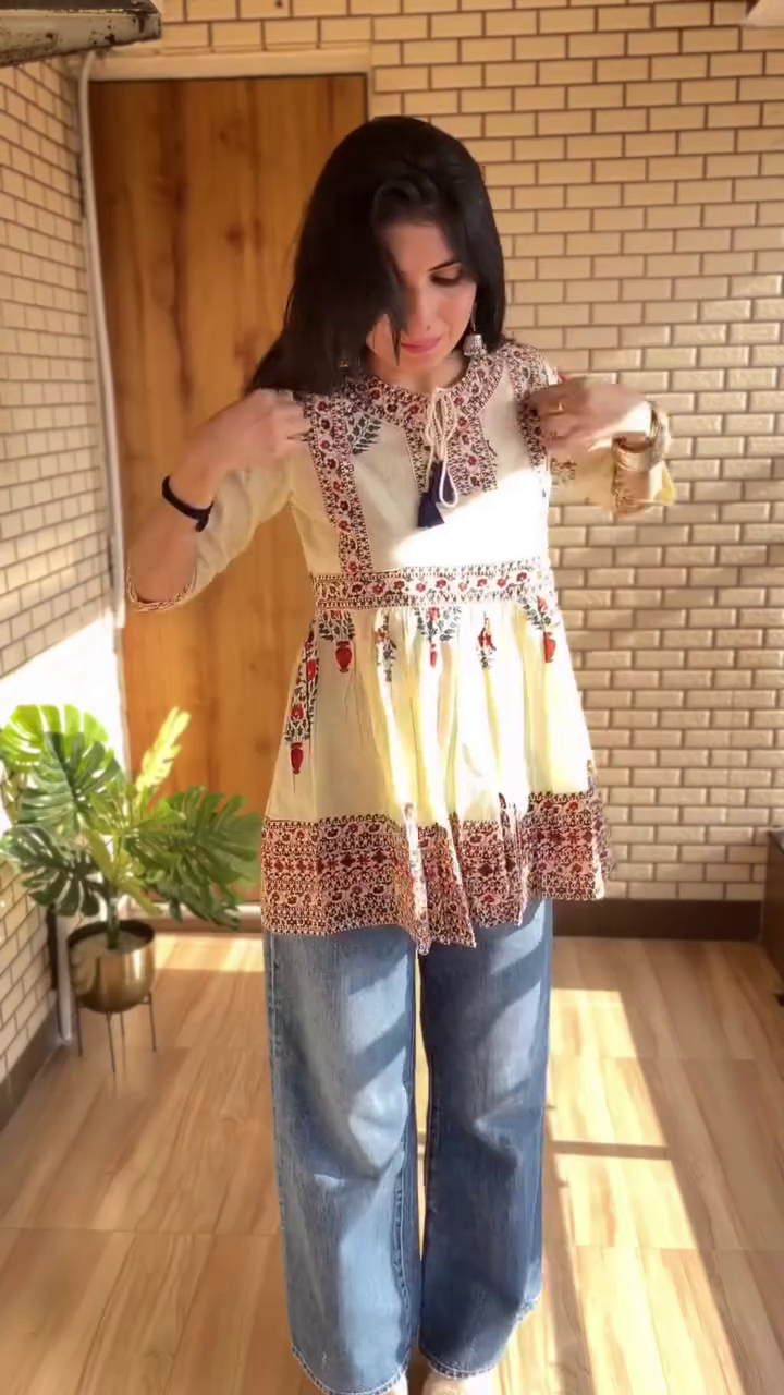 Chic White Tunic Top with Vibrant Handcrafted Embroidery – Effortless Style Meets Artistic Flair - Image 8