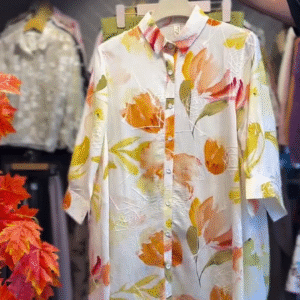 Chic Button-Down Tunic Shirt with Pants – Effortless Style by Western Lady Boutique