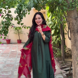 Elegant  Embroidered Kurti Set with Dupatta – Timeless Ethnic Style for Every Occasion