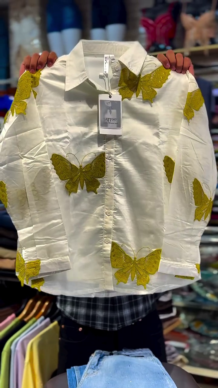 🦋 Fresh & Playful: Butterfly Print Shirt for Effortless Everyday Style