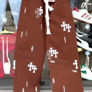 Street Edge Style: Graphic Wide-Leg Cargo Pants