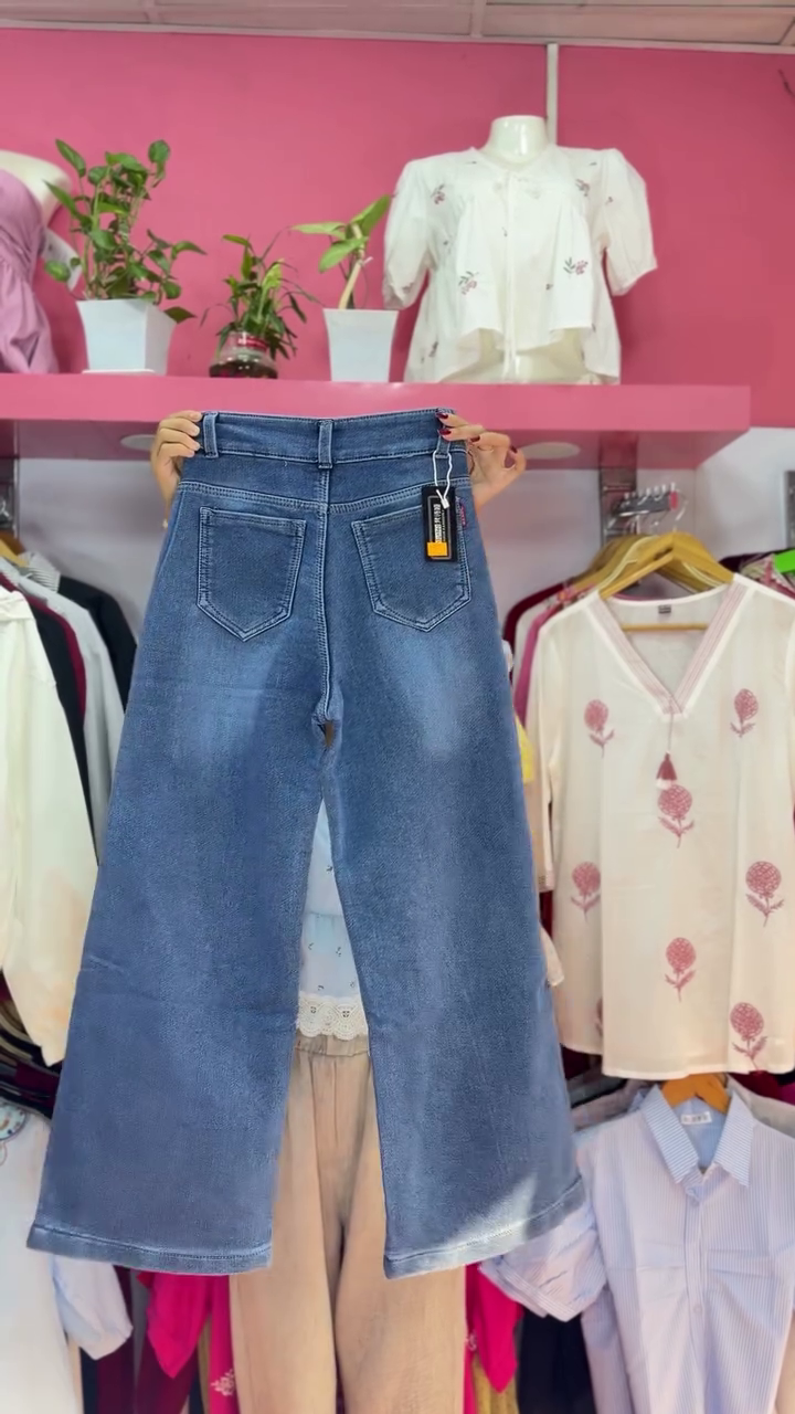 π Trendy Wide-Leg Denim Jeans β Effortless Style with Everyday Comfort π