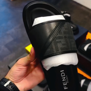 Premium Men's Black Comfort Slide Sandals