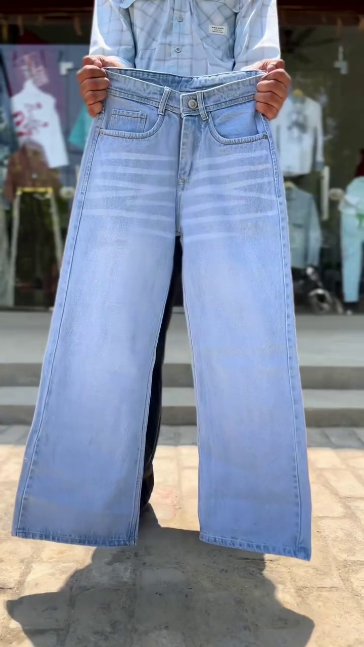 Men's Wide-Leg Jeans | Premium Relaxed Fit Baggy Denim Pants