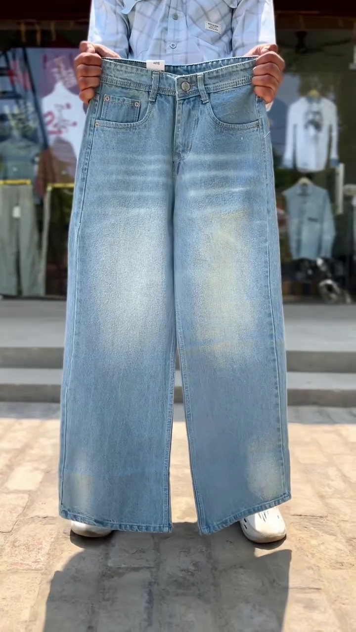 Men's Wide-Leg Jeans | Premium Relaxed Fit Baggy Denim Pants - Image 3