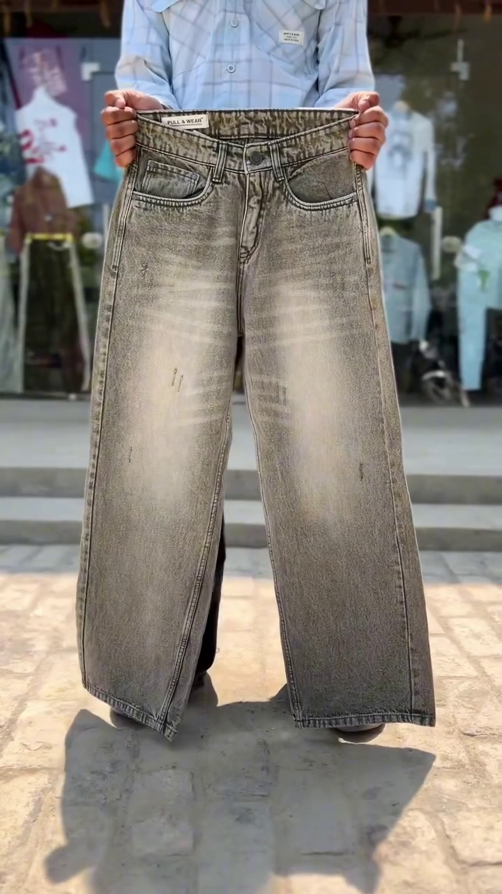 Men's Wide-Leg Jeans | Premium Relaxed Fit Baggy Denim Pants - Image 2