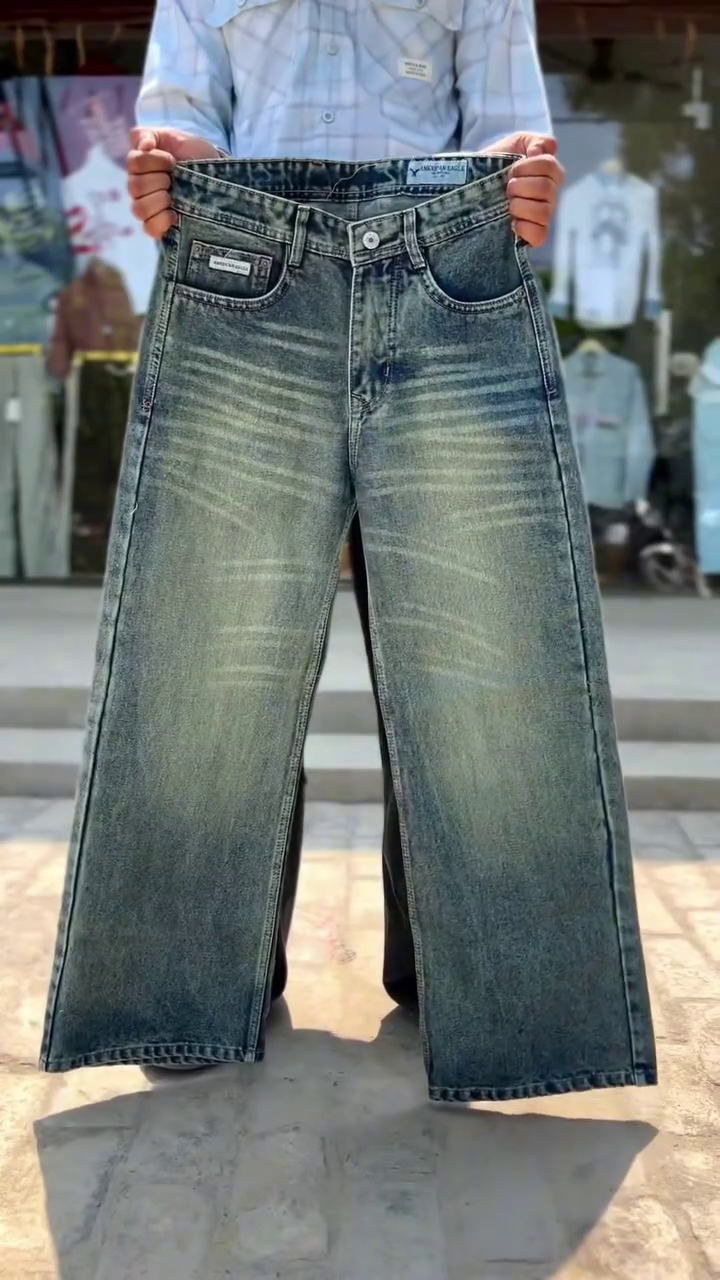 Men's Wide-Leg Jeans | Premium Relaxed Fit Baggy Denim Pants - Image 5