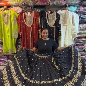 Women's Designer Mirror Work Flared Lehenga – Premium Festive & Wedding Ethnic Wear