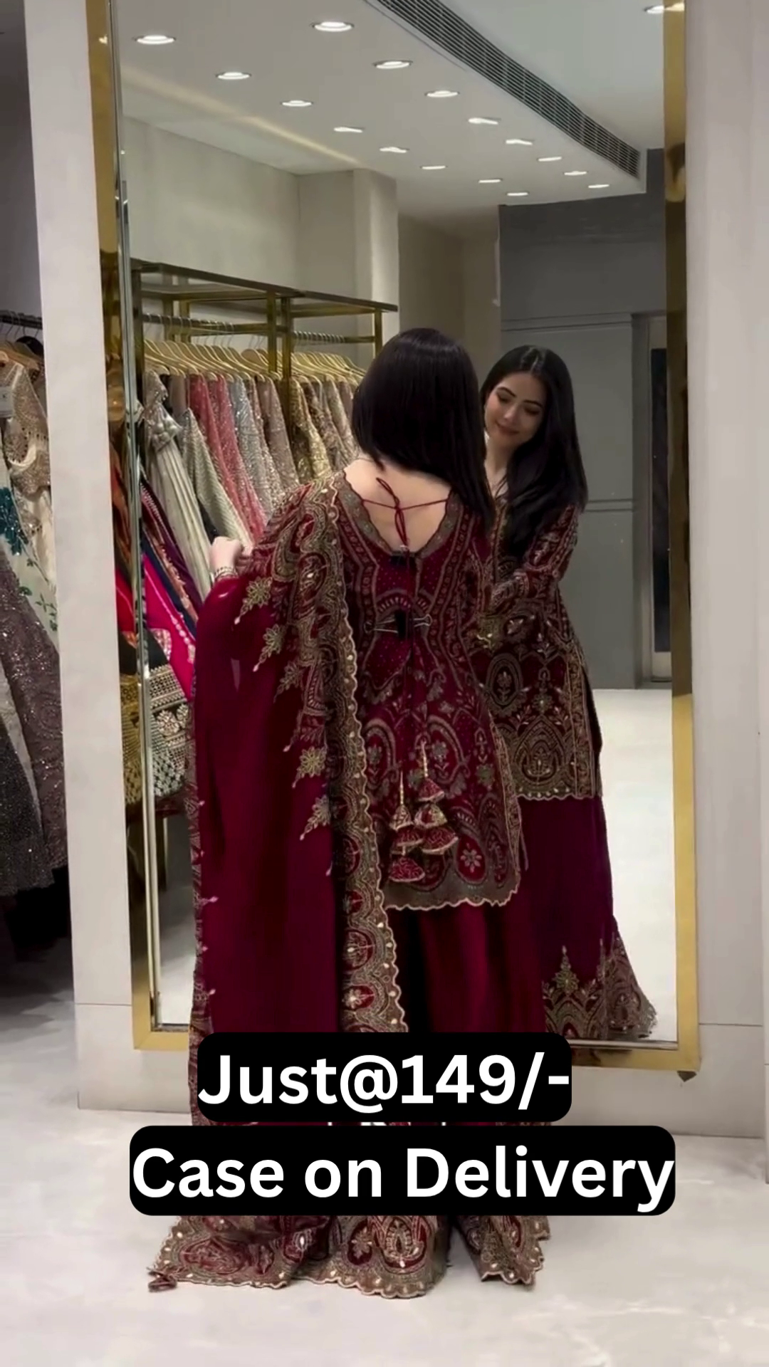 Women's Designer Embroidered Pakistani Style Salwar Suit Set – Premium Festive & Party Ethnic Wear - Image 3