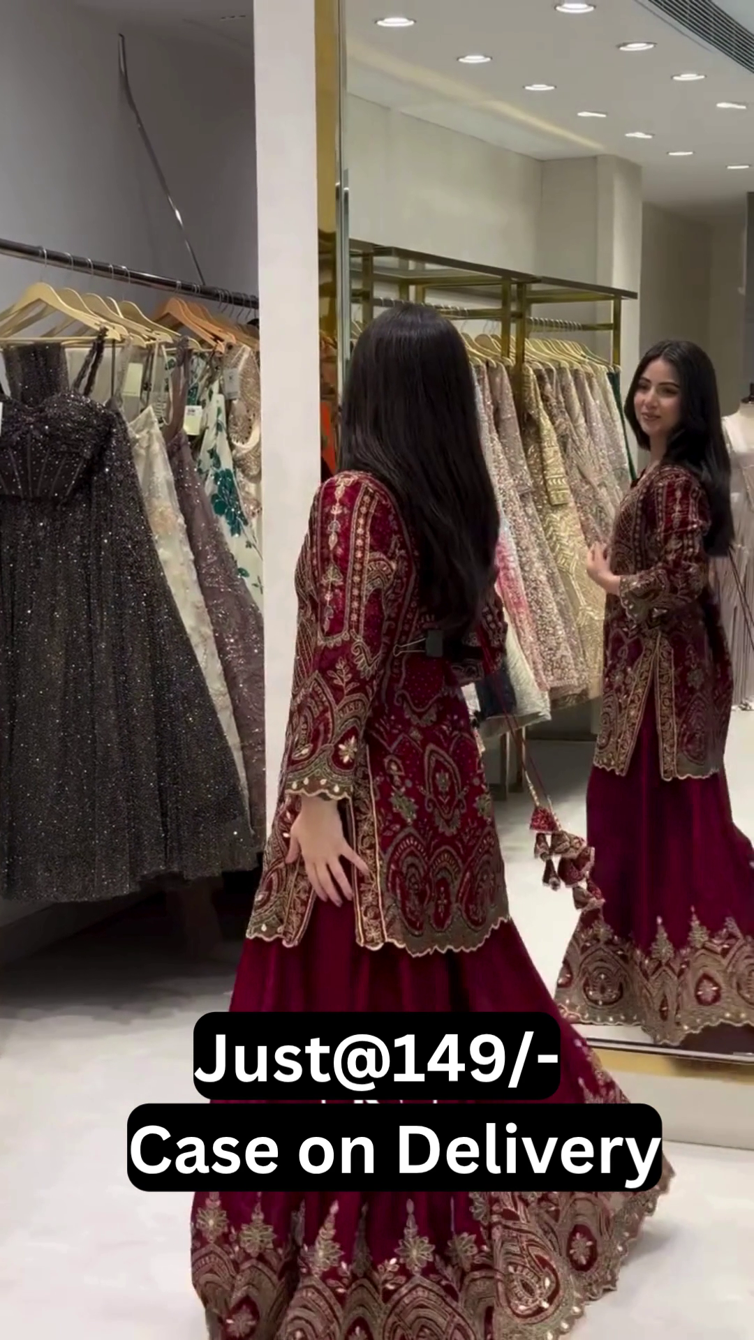 Women's Designer Embroidered Pakistani Style Salwar Suit Set – Premium Festive & Party Ethnic Wear - Image 6