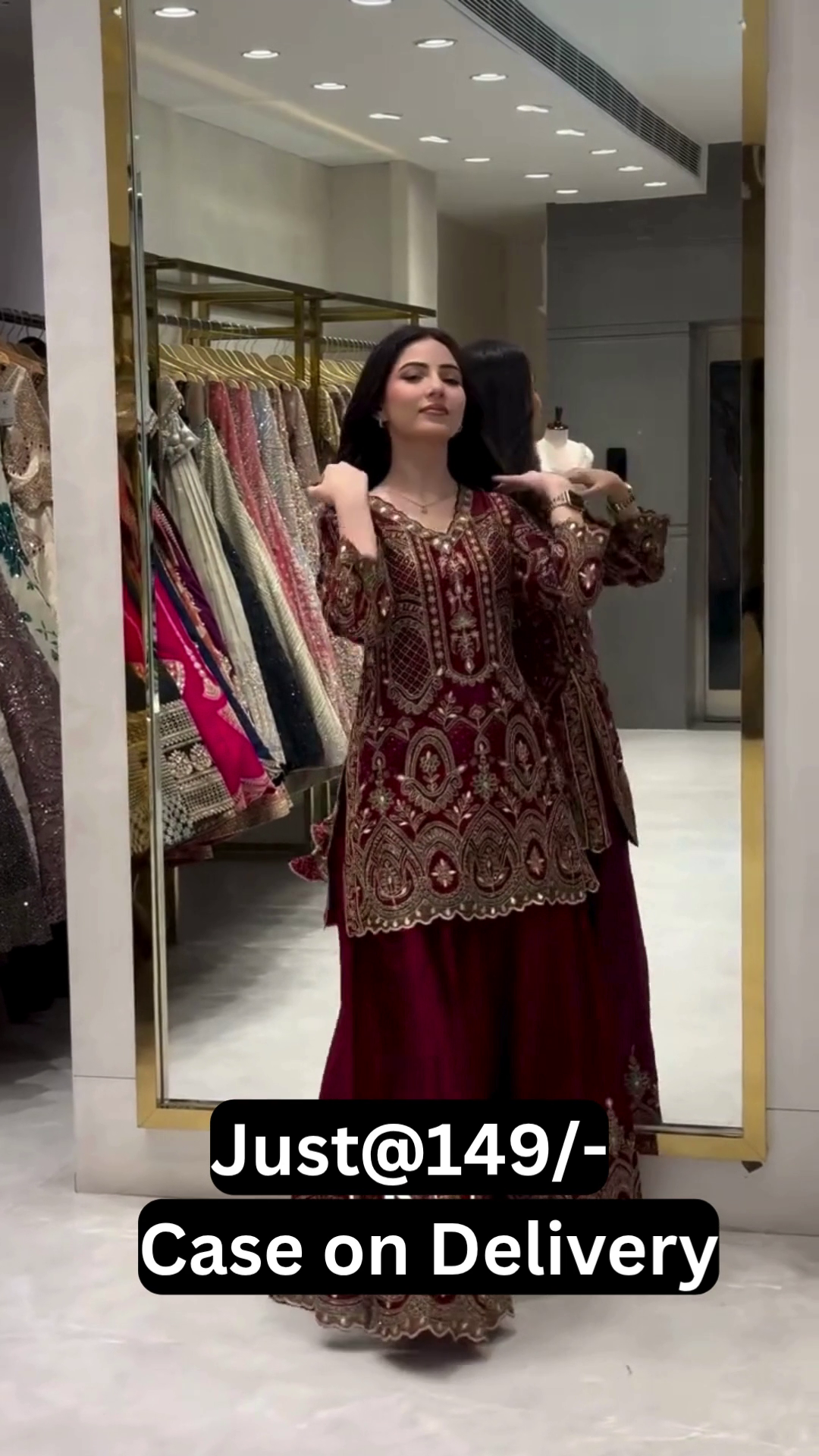 Women's Designer Embroidered Pakistani Style Salwar Suit Set – Premium Festive & Party Ethnic Wear - Image 5