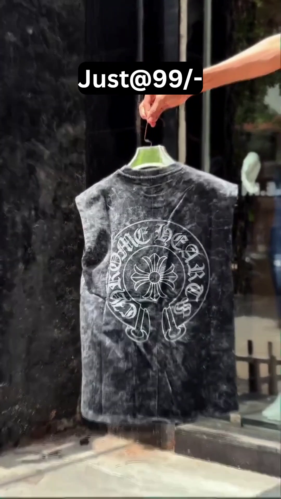 Men's Acid Wash Sleeveless Muscle Fit T-Shirt – Trendy Graphic Printed Casual Gym Wear - Image 4