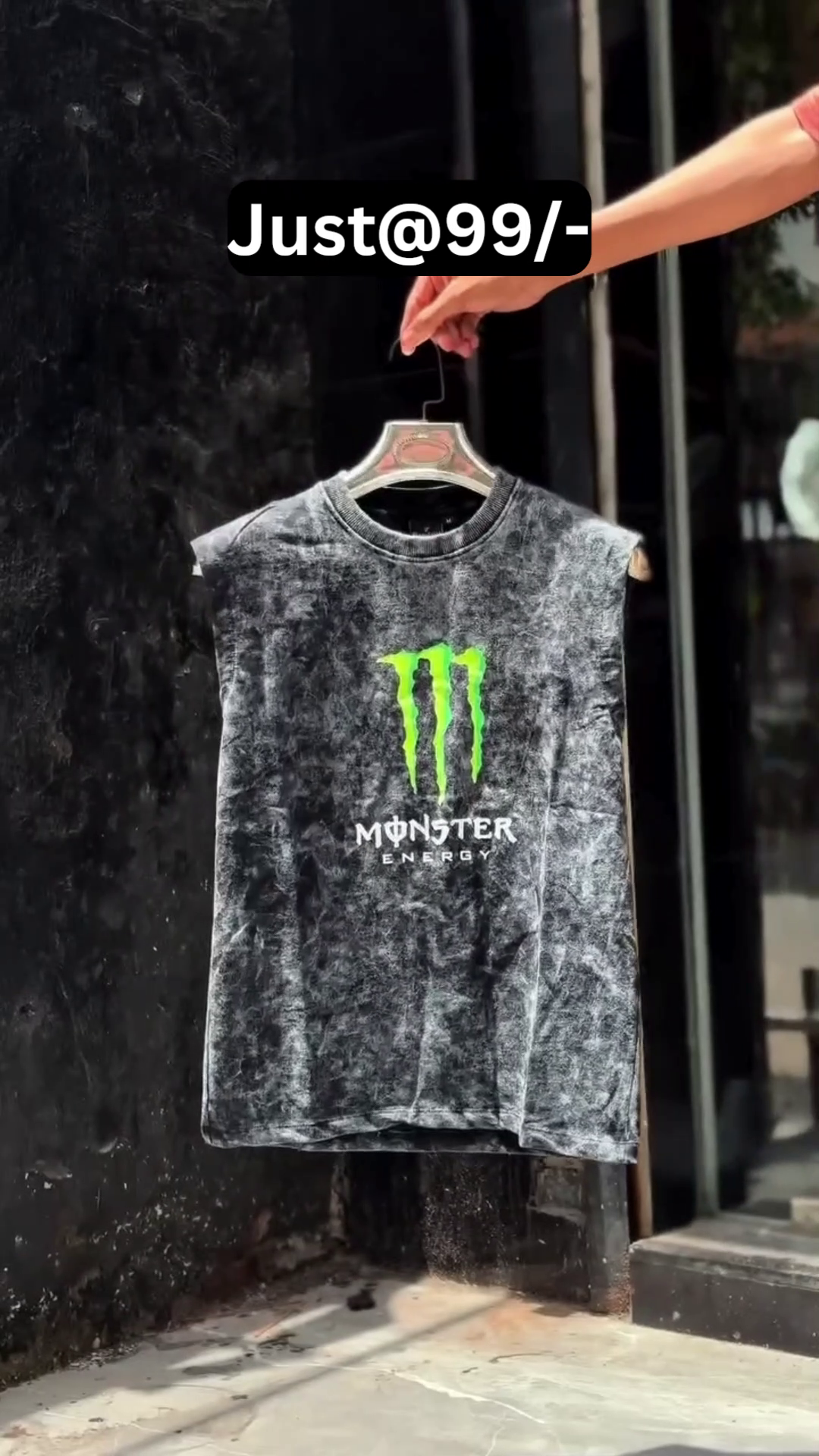 Men's Acid Wash Sleeveless Muscle Fit T-Shirt – Trendy Graphic Printed Casual Gym Wear - Image 6
