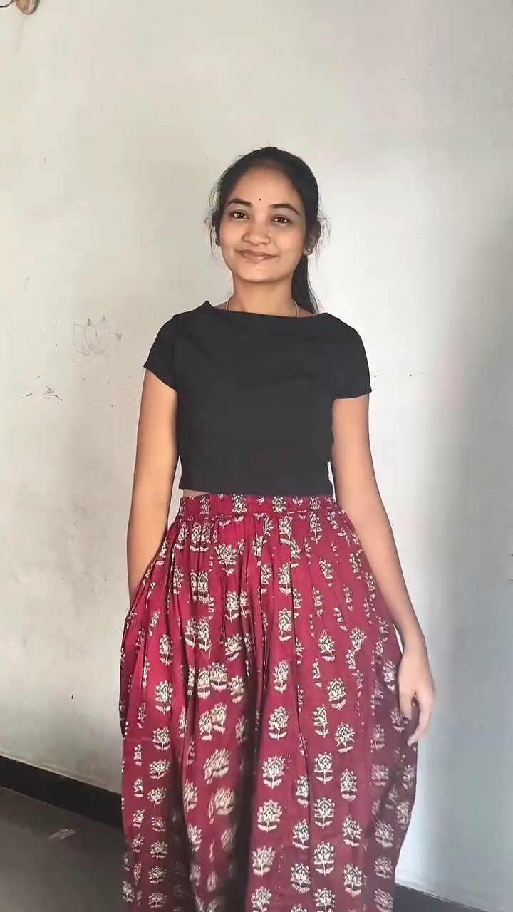 Women's Printed Cotton Flared Maxi Skirt – Stylish Ethnic Long Skirt for Casual & Festive Wear