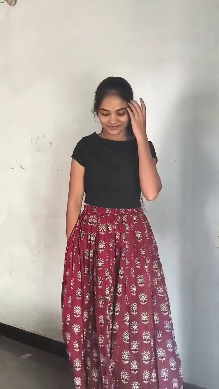 Women's Printed Cotton Flared Maxi Skirt – Stylish Ethnic Long Skirt for Casual & Festive Wear - Image 4